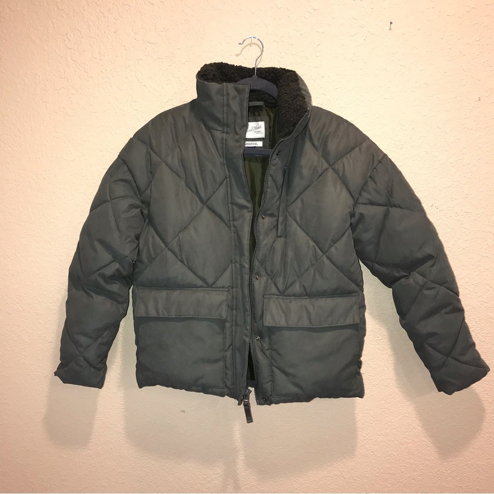 Universal Thread Utility Puffer Coat Jacket Green… - image 2